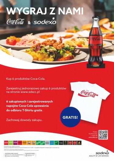 Sprzedaż Premiowa – „Kup 6 x produkty Coca Cola i odbierz T-shirt Gratis”