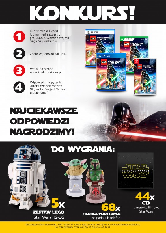 MEDIA EXPERT - „Który członek rodziny Skywalkerów jest Twoim ulubionym?”