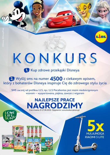 LIDL - „Zdrowe przekąski Disneya’’