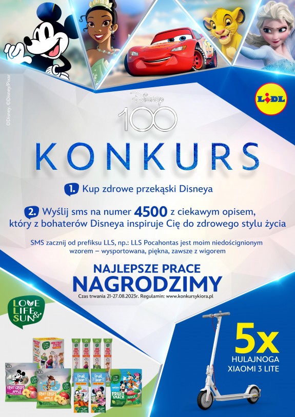 LIDL - „Zdrowe przekąski Disneya’’